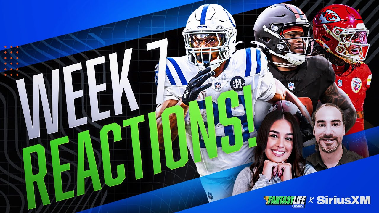 Fantasy Football Week 7 Reactions + MNF Predictions & Early Week 8 Lines!