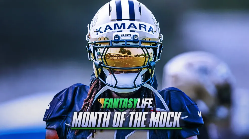 Fantasy Football Mock Draft From The 1.08: Targeting Alvin Kamara, Malik Nabers, and More