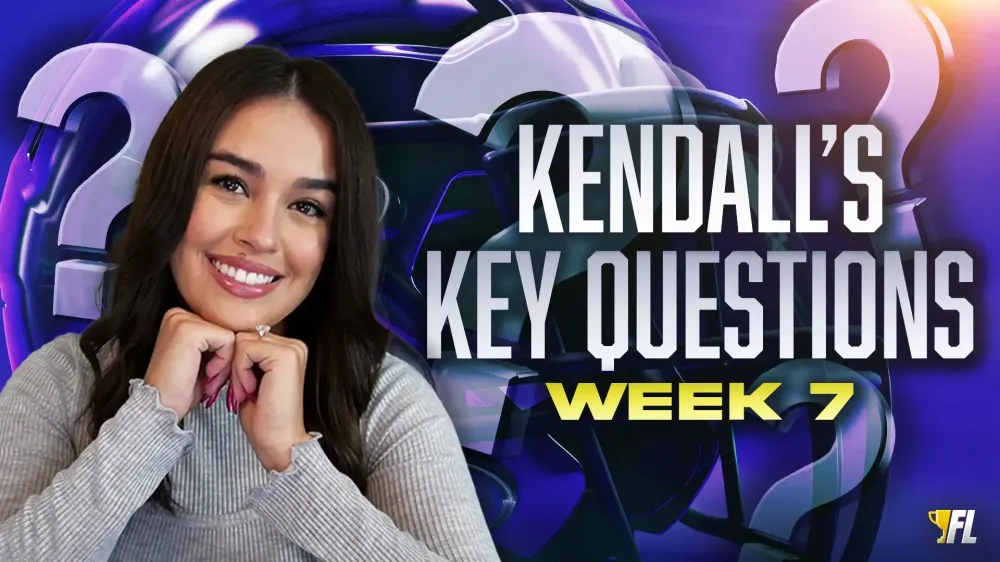 Kendall's Key Questions for Week 7: TE Streamers, Start/Sit Decisions, and More