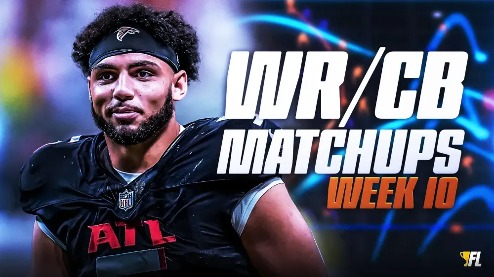 Week 10 WR/CB Matchups: Drake London, Tetairoa McMillan and More