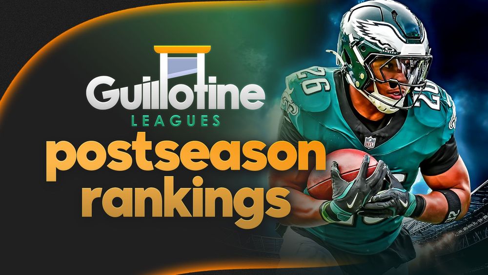Paul Charchian's Postseason Guillotine League Rankings