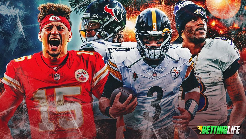 Bets and Picks For NFL Christmas Day: Chiefs vs Steelers and Ravens vs Texans
