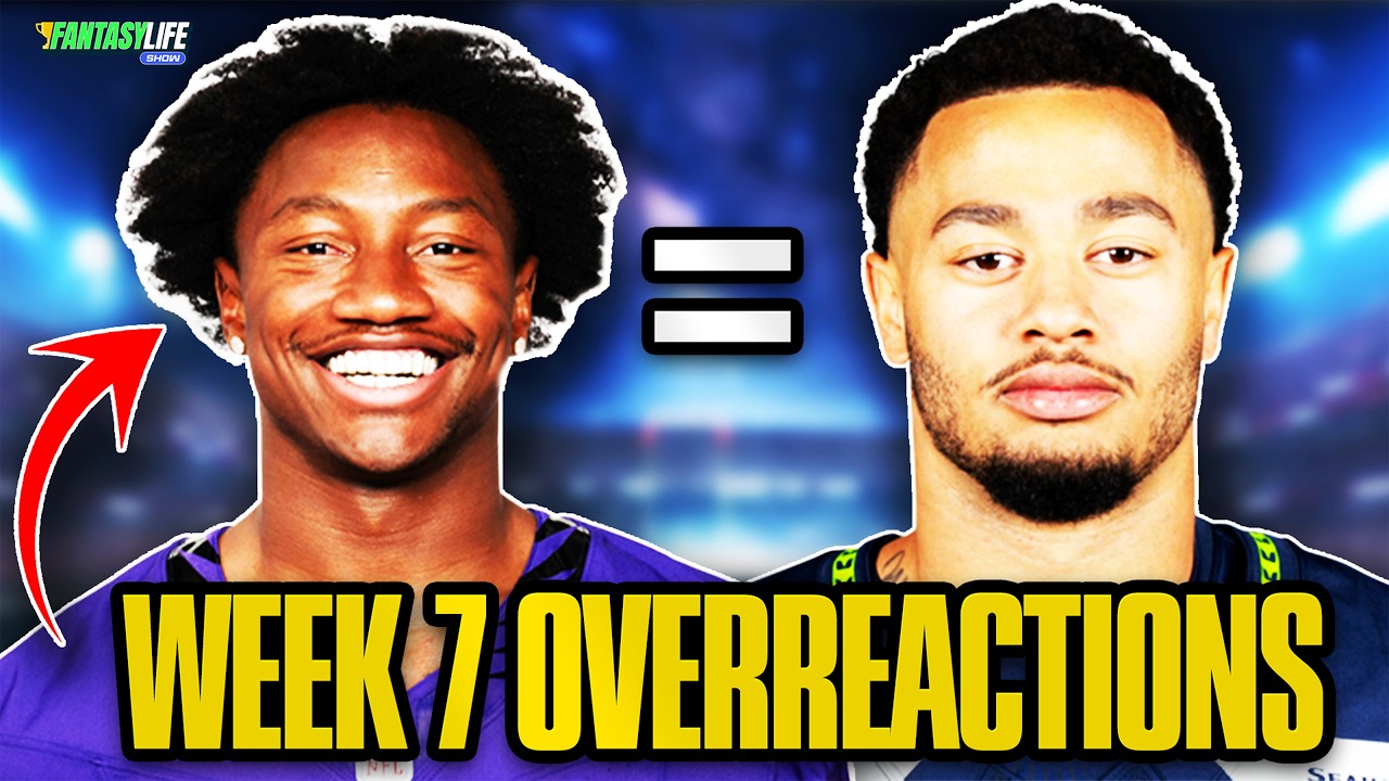 7 Overreactions to Week 7 Fantasy Football (+Week 8 Waiver Targets)